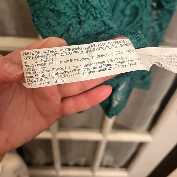 Zara 2017/2018 Winter Collection Green Lace Tank - Picture 7 of 10